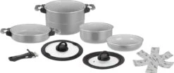 Brunner Fusion Topfset, Aluminium, 8-teilig