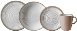 Brunner Tuscany Geschirr-Set, 16-teilig, Melamin, Creme/beige
