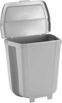 Brunner Pillar Foldaway Abfalleimer, 8l, Faltbar, Grau -Brunner 114261 0 1