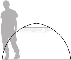 Brunner Strato 2 Kuppelzelt, 2-Personen, 205x105cm, Grün -Brunner 118761 0 4