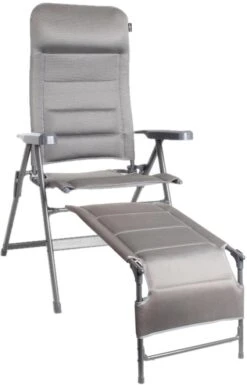 Brunner Aravel 3D Medium Campingstuhl Inkl. Beinauflage, Grau - Camping Wagner Edition