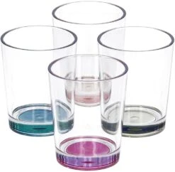 Brunner Multicolor Trinkgläser, Antislip, 300 Ml, 4er Set