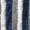 Brunner Chenille Flauschvorhang, 56x175cm, Grau/dunkelblau/weiß, Ideal Für Reisemobile -Brunner 36469 0