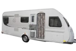 Brunner Chenille Flauschvorhang, 56x175cm, Grau/dunkelblau/weiß, Ideal Für Reisemobile -Brunner 36469 2