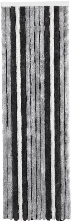 Brunner Acapulco Flauschvorhang, 56x205cm, Grau/schwarz