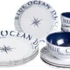 Brunner Midday Blue Ocean Geschirrset, 12-teilig