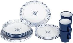 Brunner Lunch Box Blue Ocean Geschirrset, 16-teilig