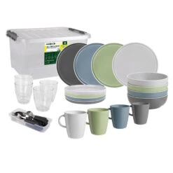 Brunner Geschirrset All Inclusive Dolomit, 36-teilig