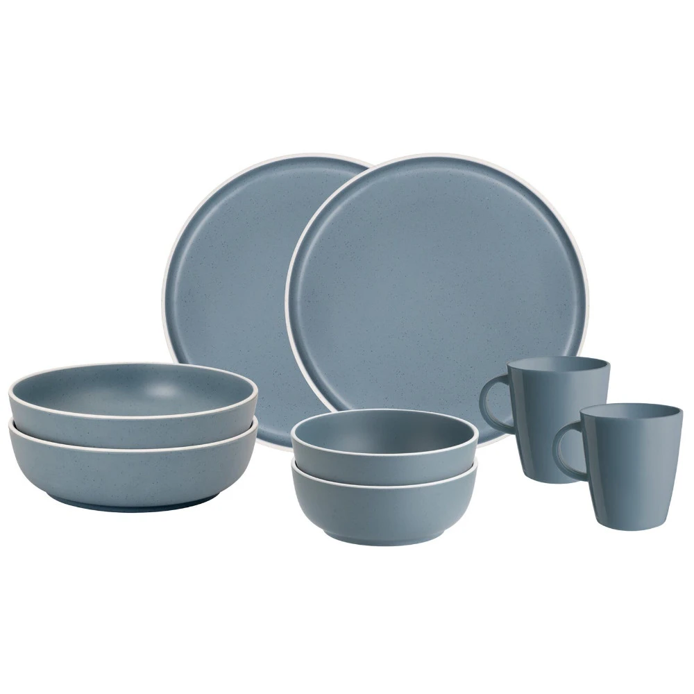 Brunner Geschirrset Dolomit 8-teilig, Blau 4 Brunner Geschirrset Dolomit 8-teilig, Blau – Bild 2