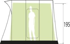 Brunner Paraiso 5/6 Tunnelzelt, 5-Personen, 540x380cm, Grau -Brunner 58855 0 3