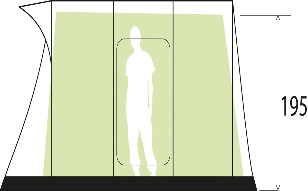 Brunner Pure 4 Zelt, 4-Personen, 610x300cm, Grau 7 Brunner Pure 4 Zelt, 4-Personen, 610x300cm, Grau – Bild 5