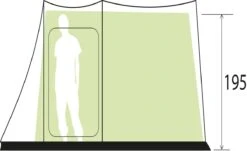 Brunner Arqus Outdoor 5 Tunnelzelt, 5-Personen, 320x490cm, Grün -Brunner 58861 4