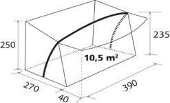 Brunner Air Tech Alice Vorzelt, 390x270cm -Brunner 58869 4
