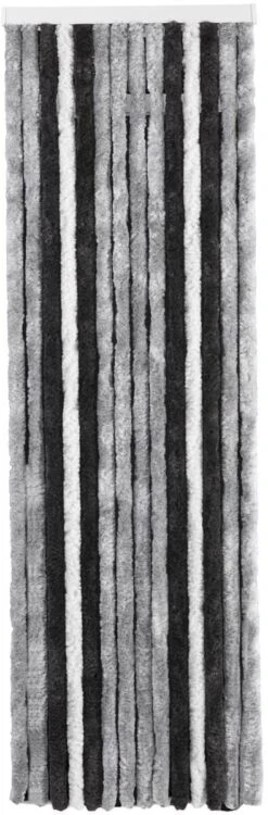 Brunner Acapulco Flauschvorhang, 56x185cm, Grau/schwarz