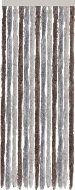 Brunner Acapulco Flauschvorhang, 70x205cm, Grau/braun
