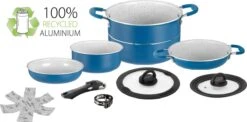 Brunner Carezza 7+1 Topf-Set, Blau -Brunner 68210 0 6