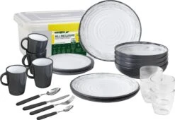 Brunner All Inclusive Granada Melamin-Geschirrset, 36-teilig