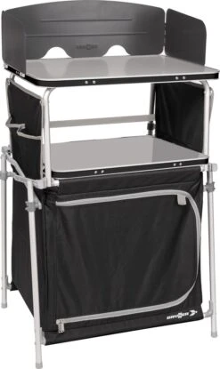 Brunner Kitchenette Kochbox, 50x48xH93/110cm, Faltbar, Schwarz