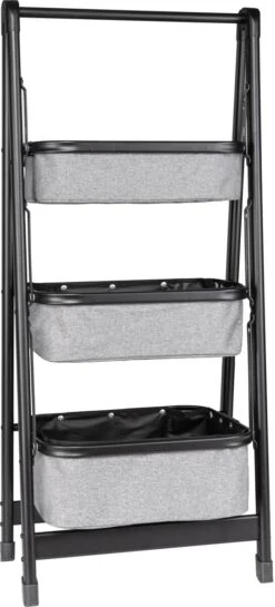 Brunner Latiga Faltregal, Grau/schwarz