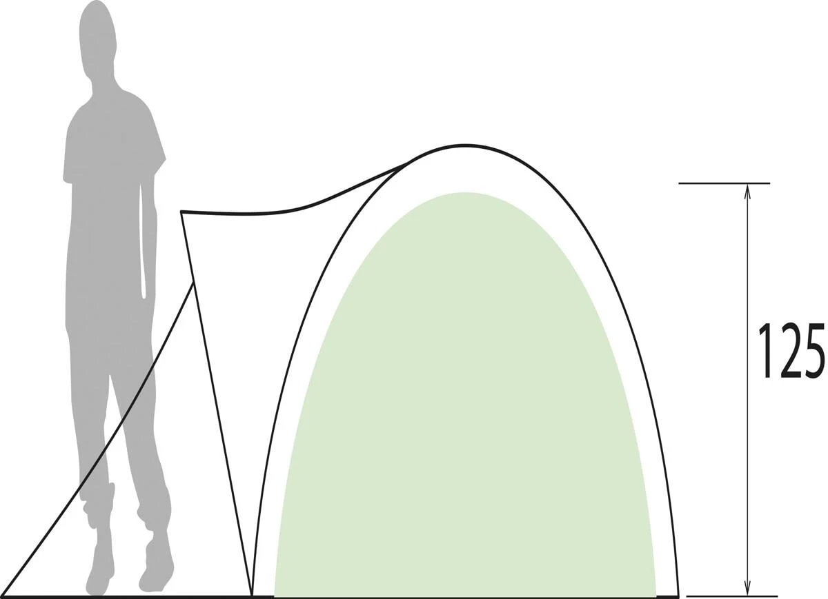 Brunner Globo 3 Kuppelzelt, 3-Personen, 210x205cm, Grün/grau 5 Brunner Globo 3 Kuppelzelt, 3-Personen, 210x205cm, Grün/grau – Bild 3