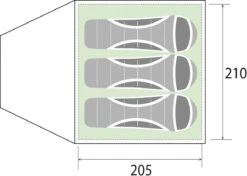 Brunner Globo 3 Kuppelzelt, 3-Personen, 210x205cm, Grün/grau 9 Brunner Globo 3 Kuppelzelt, 3-Personen, 210x205cm, Grün/grau -Brunner 83355 3