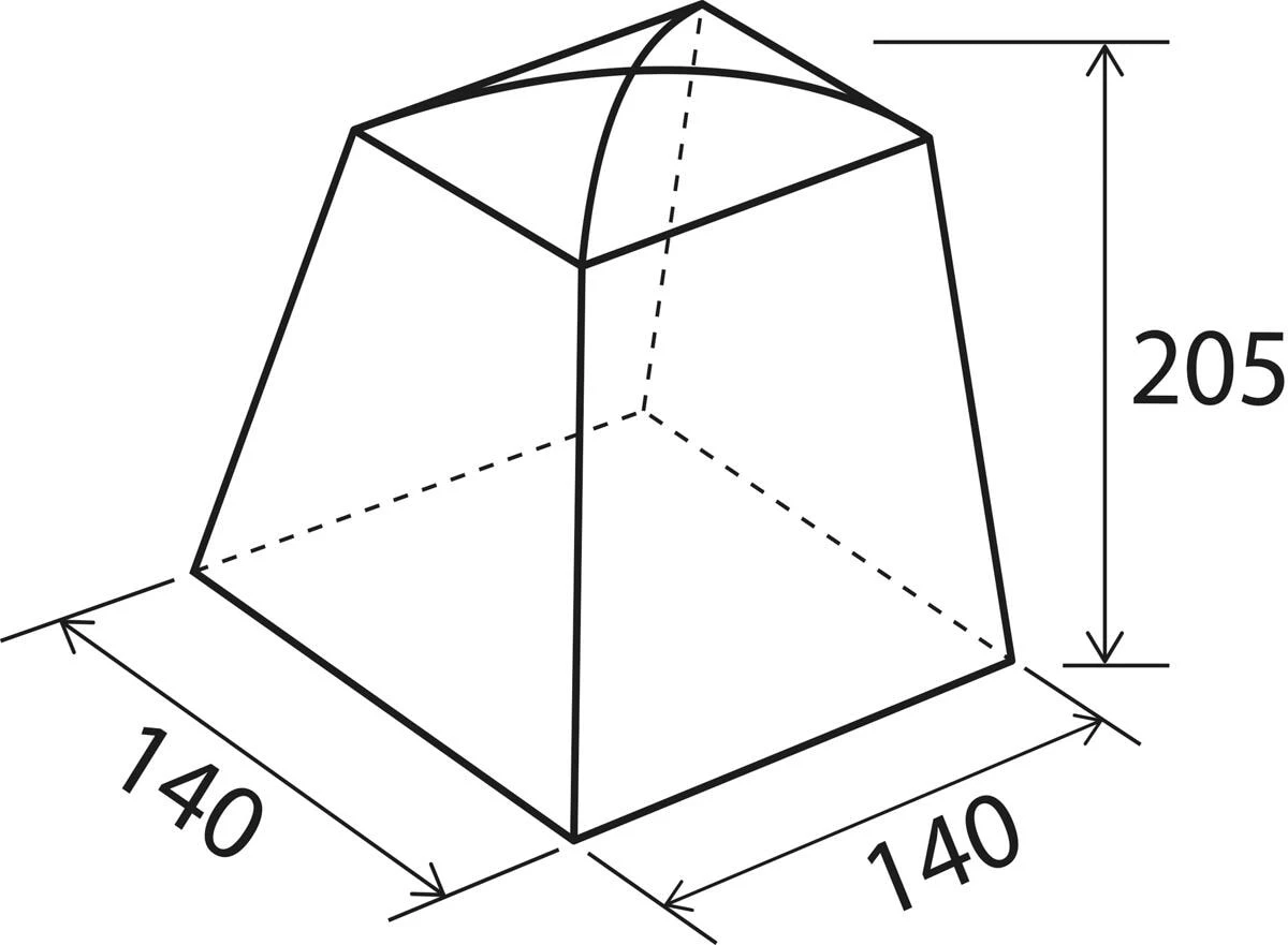 Brunner Sanity Sanitär-/Mehrzweckzelt, 140x140cm 4 Brunner Sanity Sanitär-/Mehrzweckzelt, 140x140cm – Bild 2