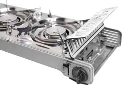 Brunner Devil Double Grill Kartuschen-Gaskocher Inkl. Grillplatte, Silber -Brunner 83669 2