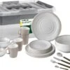 Brunner All Inclusive Savana Geschirr-Set, Inkl. Besteck, 40-teilig, Creme -Brunner 96498 0