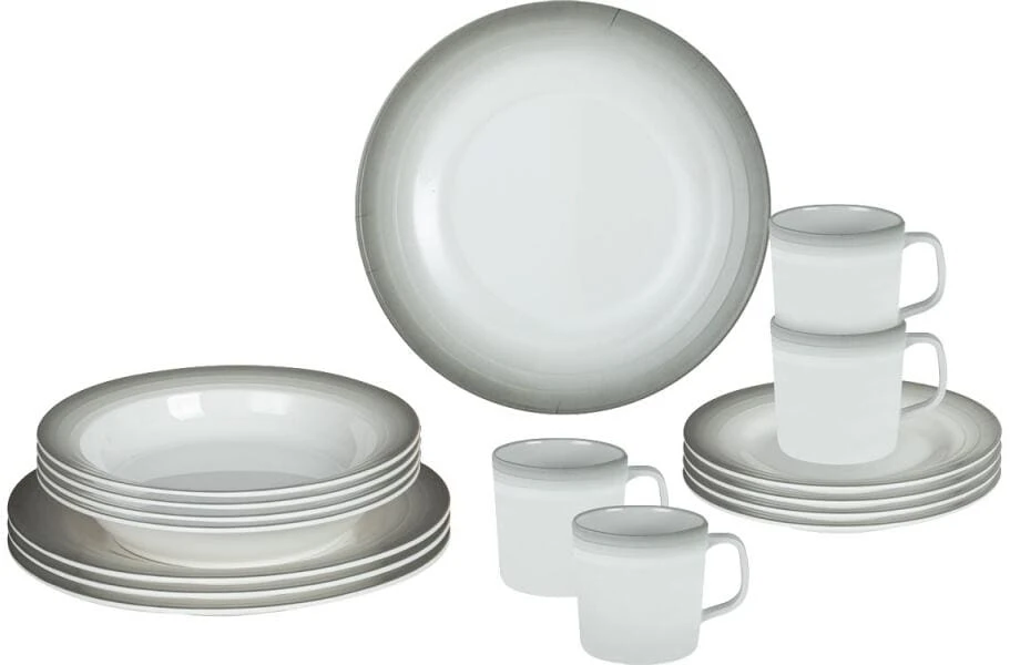 Brunner Astralys Geschirrset, 16 Teilig, Weiß 3 Brunner Astralys Geschirrset, 16 Teilig, Weiß