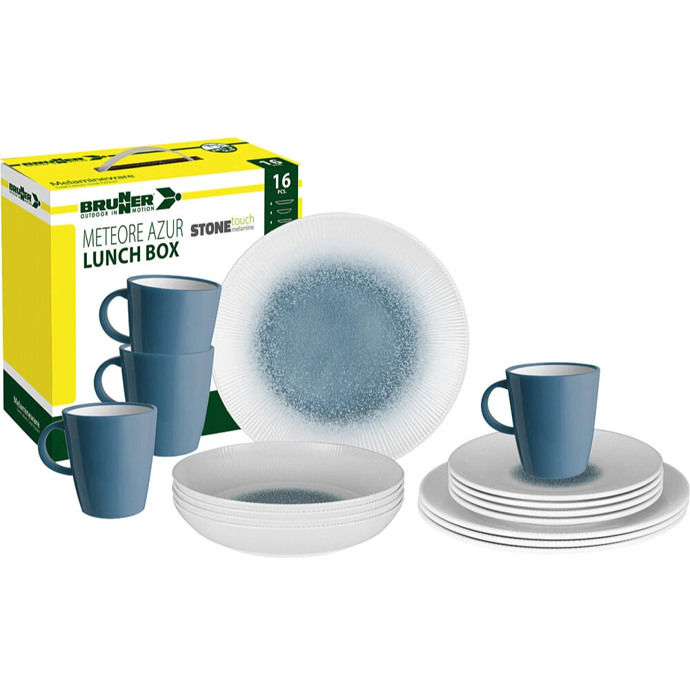 Brunner Geschirrset Meteore Azur 16-teilig 3 Brunner Geschirrset Meteore Azur 16-teilig