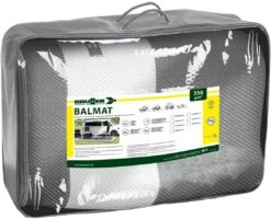 Brunner Balmat Zeltteppich, 250x450cm, Grau/weiß